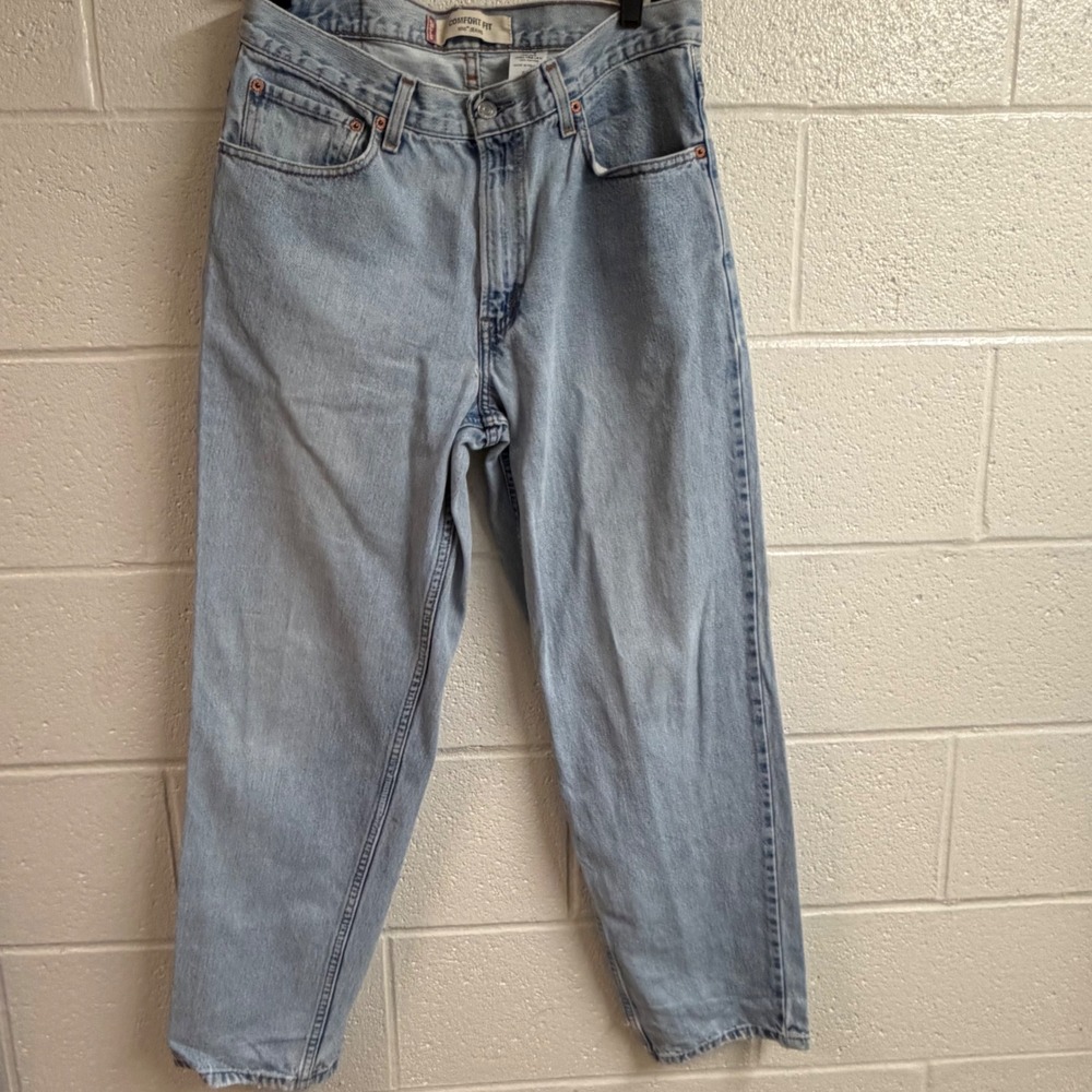Levi's Mens 560 Comfort Fit Loose Tapered Jeans 32x30 Light Wash Denim Vintage
